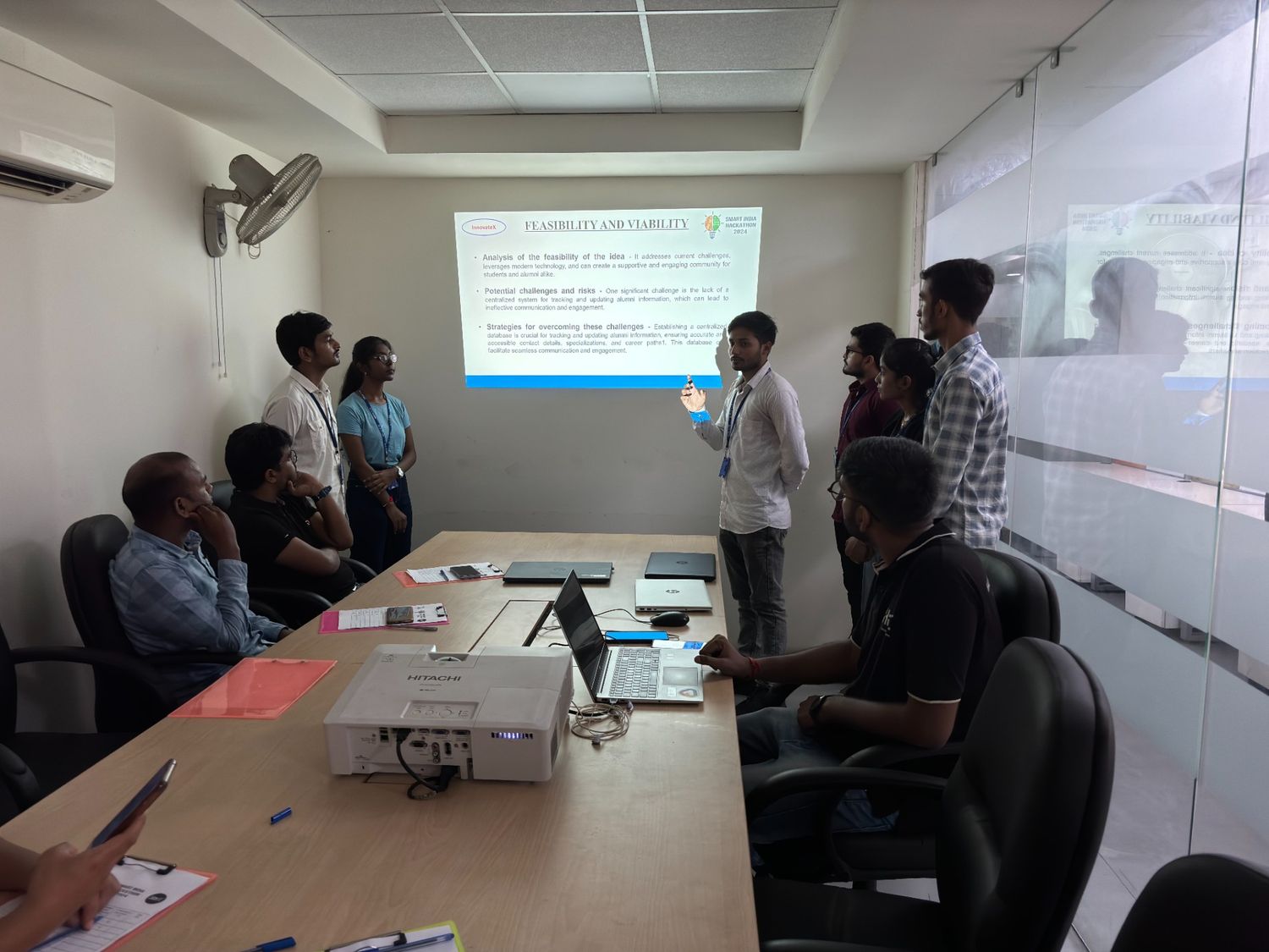 Judges asking questions (SIH Internals)